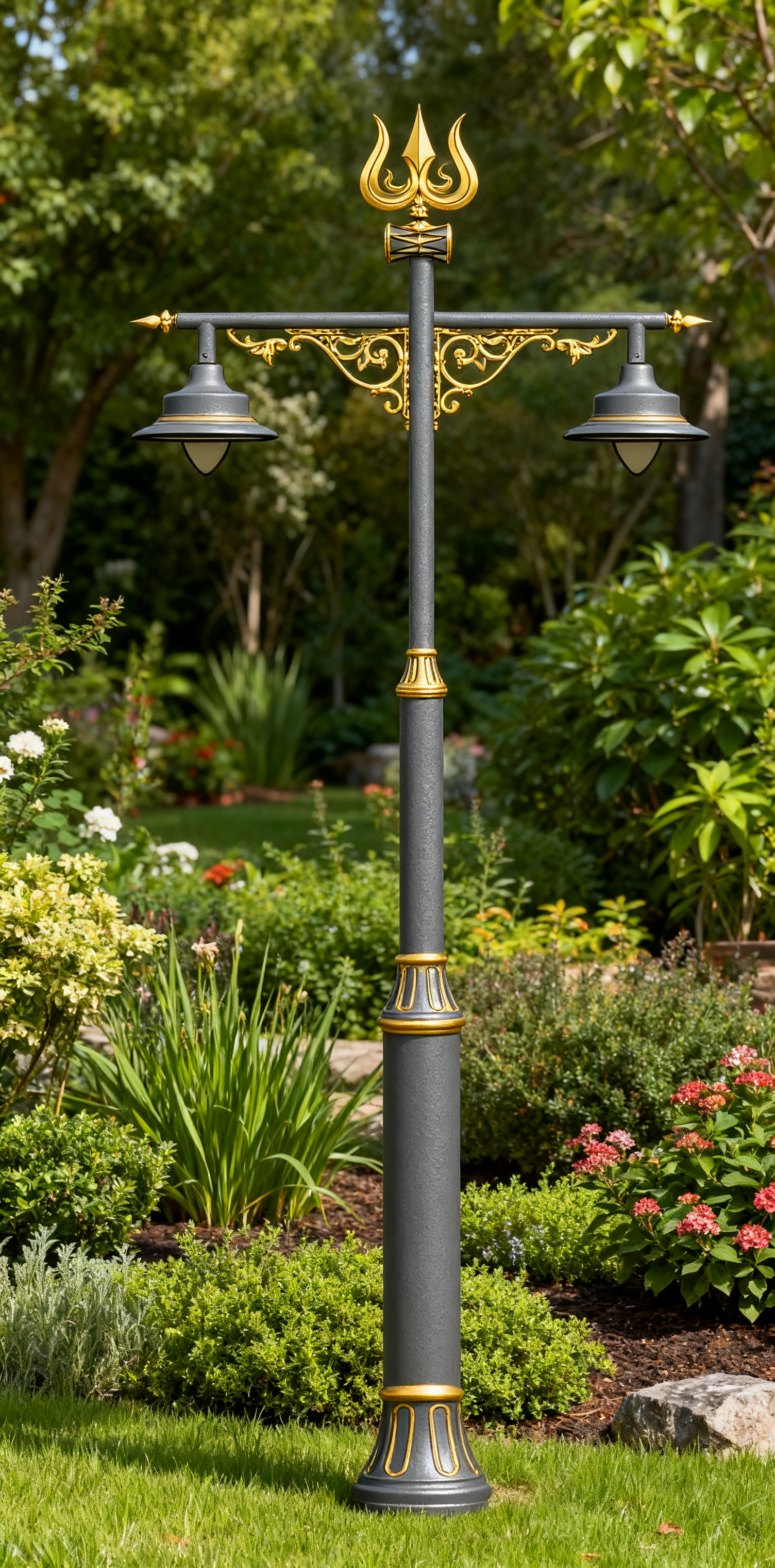 Decorative LED street light pole design 4